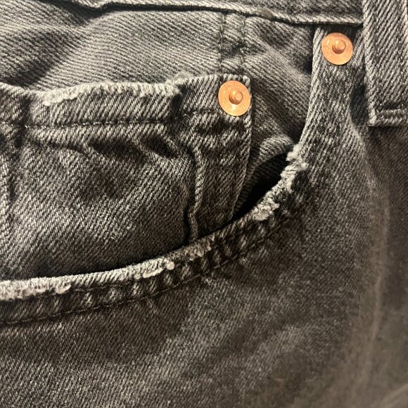 Levi's 501 Distressed Black Jeans - Picture 7 of 7